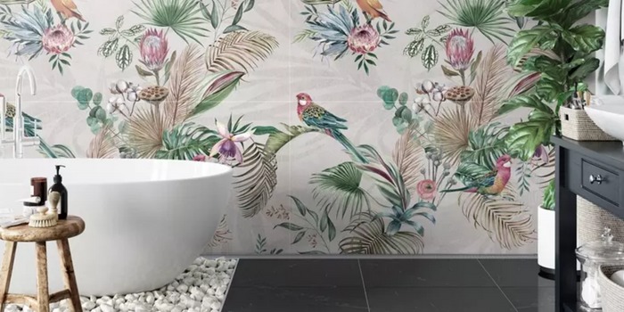 Atraktívne a moderné kúpeľňové dlaždice s rastlinným motívom – v ktorých kúpeľniach sa ukážu ako najlepšie?
